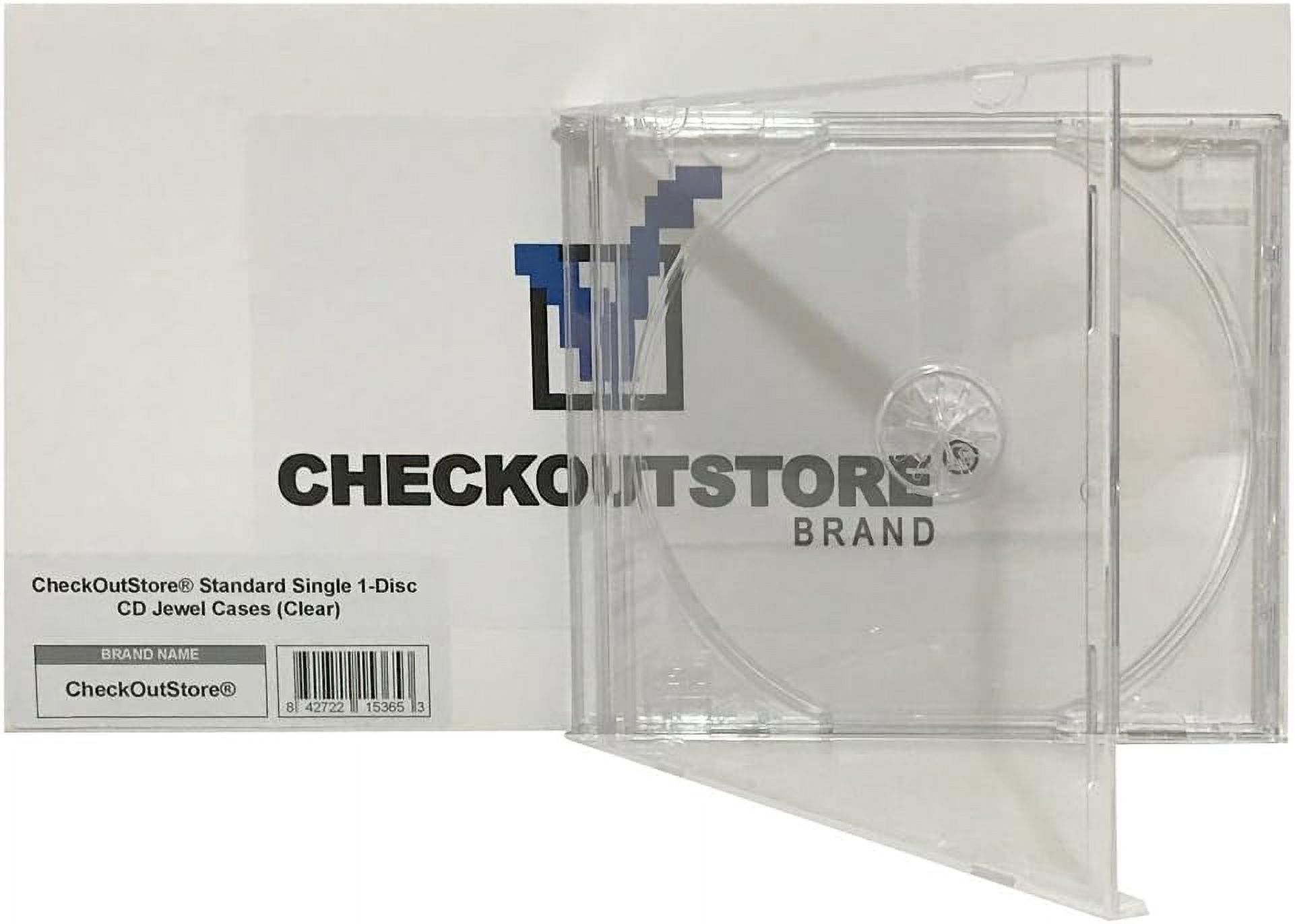 CheckOutStore (200 Standard Single 1-Disc CD Jewel Cases (Clear ...