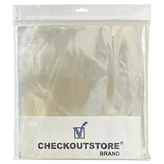 CheckOutStore 2000 Clear Plastic OPP for 12" LP Vinyl 33 RPM Record Album Covers (Outer Sleeves)