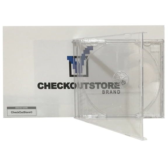 CheckOutStore 25 Original Vintage Old Style Standard Clear CD Jewel Case (Heavy Duty) 90g