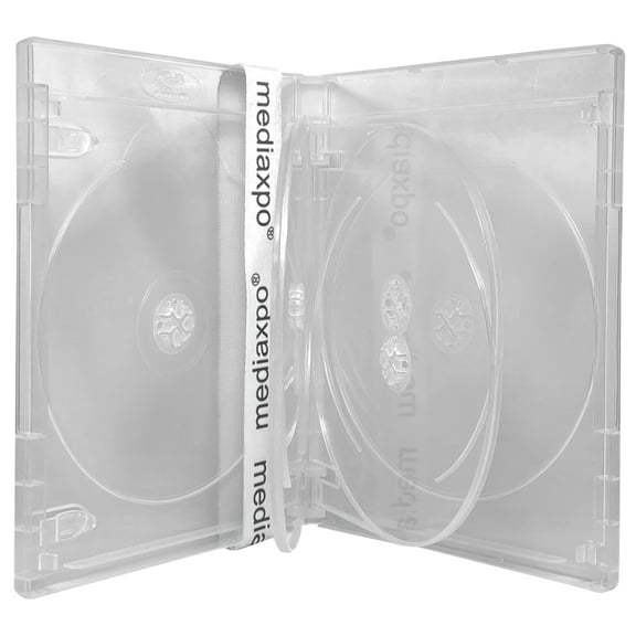 CheckOutStore 25 Premium Standard Clear Blu-Ray 6 Disc Cases 14mm
