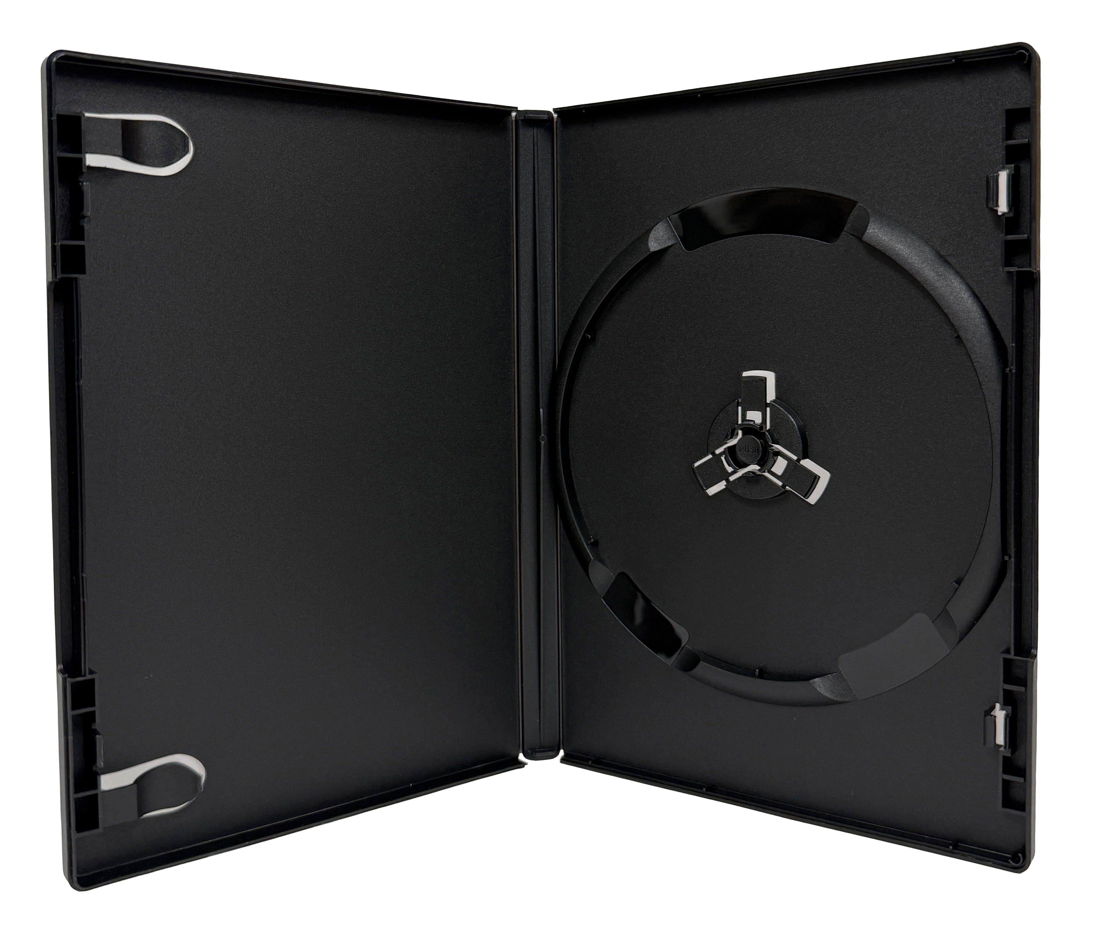 CheckOutStore 25 ULTRA Premium Standard Black Single DVD Cases 14MM 90g ...