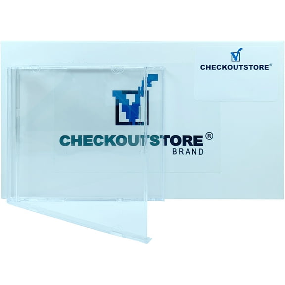 CheckOutStore 400 Original Vintage Old Style Standard CD Jewel Case 65g (Carton Only No Trays)