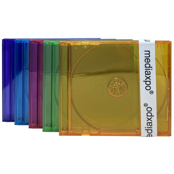 CheckOutStore 400 Standard Assorted Clear Color CD Jewel Case