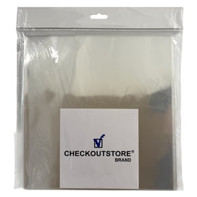CheckOutStore 4000 Clear Plastic OPP for 10" Vinyl 78 RPM Record Album Covers Budget (Outer Sleeves)