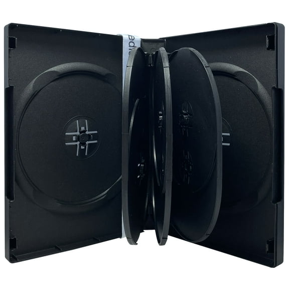 CheckOutStore 5 Black 8 Disc DVD Cases