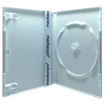 CheckOutStore 5 Premium Standard Solid White Color Single DVD Cases (Professional Use)
