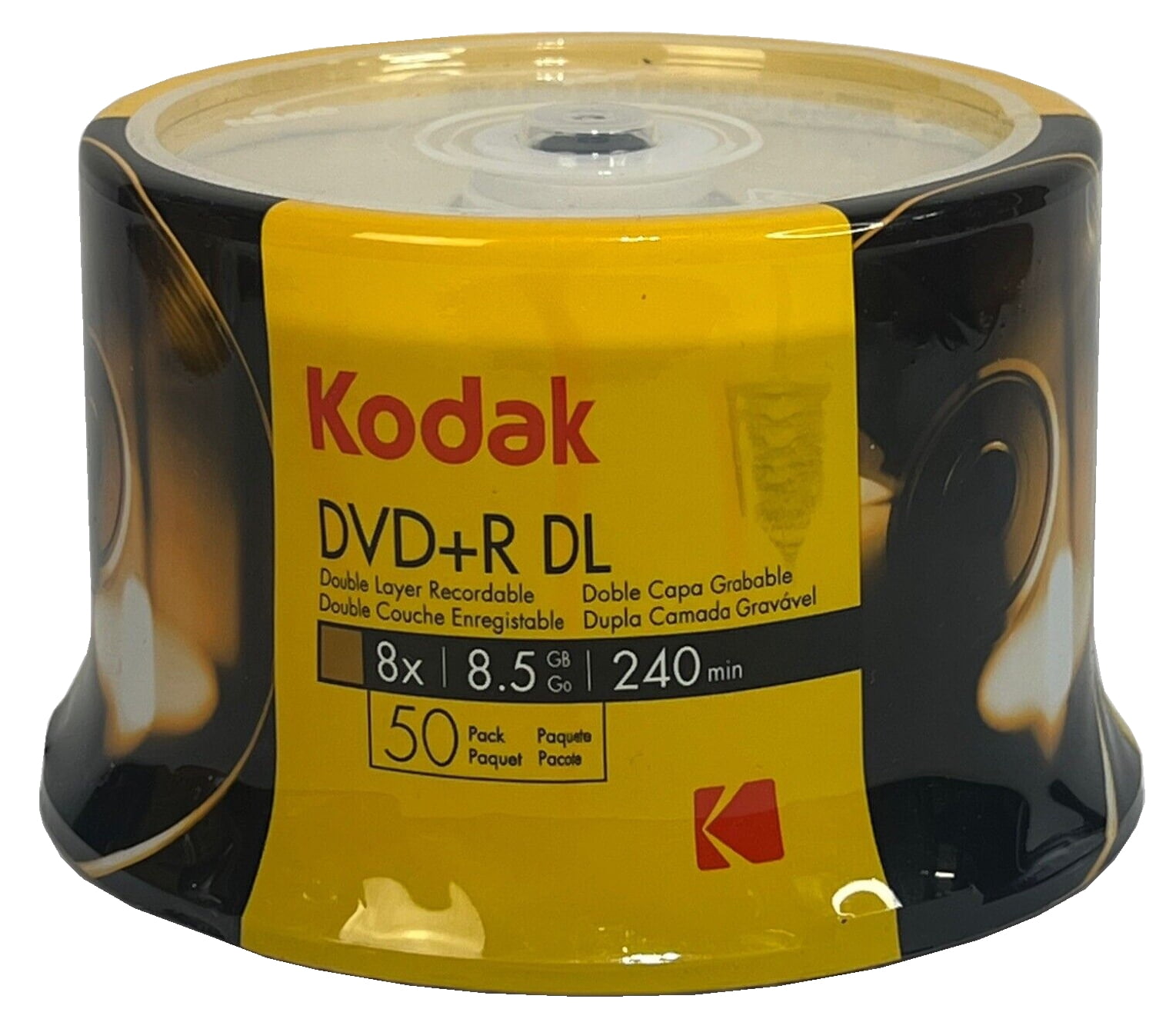 CheckOutStore 50 Kodak Double Layer 8.5GB 8X DVD+R DL (Logo Top)
