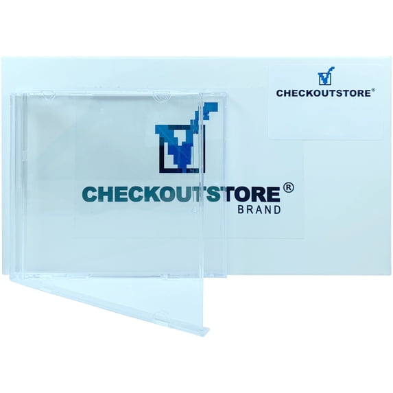 CheckOutStore 50 Original Vintage Old Style Standard CD Jewel Case 65g (Carton Only No Trays)