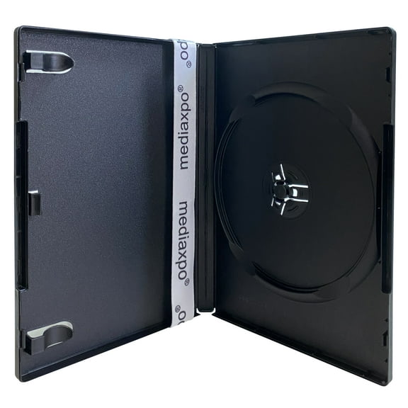 CheckOutStore 50 Premium Standard Black Single DVD Cases 14MM (100% New Material)