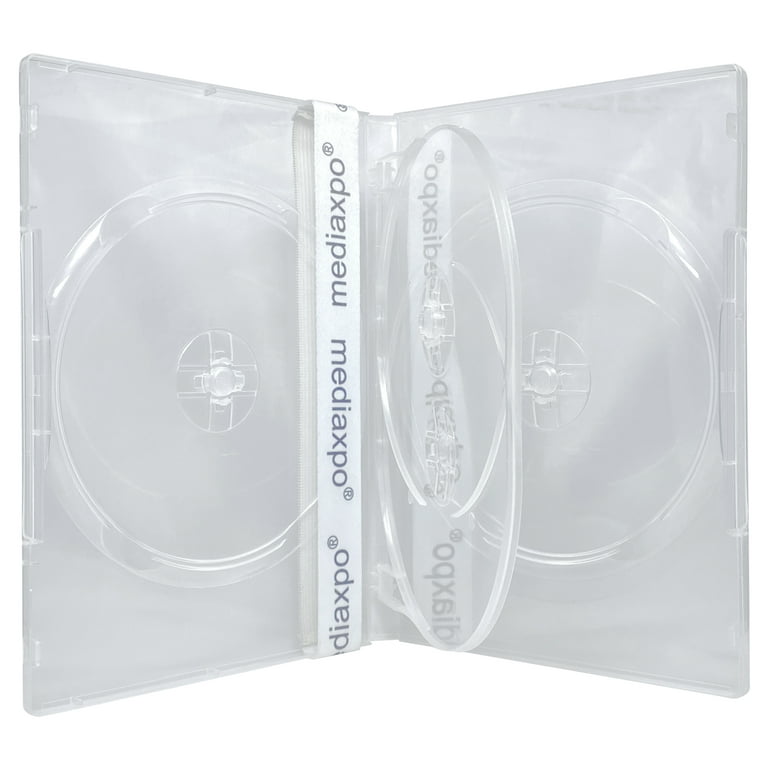 CheckOutStore 50 STANDARD Clear Quad 4 Disc DVD Cases 