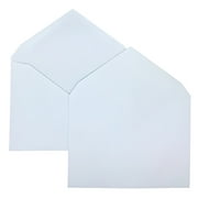 CheckOutStore 50 ShippingMailers 4 3/8 x 5 3/4 White Paper A2 Invitation Envelopes /w Gummed Closure