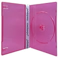 thumbnail image 1 of CheckOutStore 50 Slim Clear Red Color Single DVD Cases 7MM, 1 of 3