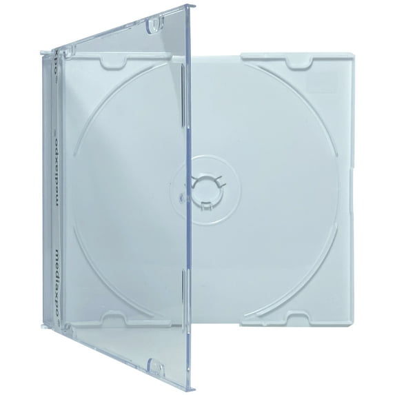 CheckOutStore 50 Slim White Color CD Jewel Cases
