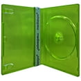 thumbnail image 1 of CheckOutStore 50 Standard Clear Green Color Single DVD Cases, 1 of 3