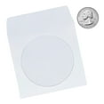 thumbnail image 1 of CheckOutStore 500 3" Mini Paper CD Sleeves with Window & Flap, 1 of 2