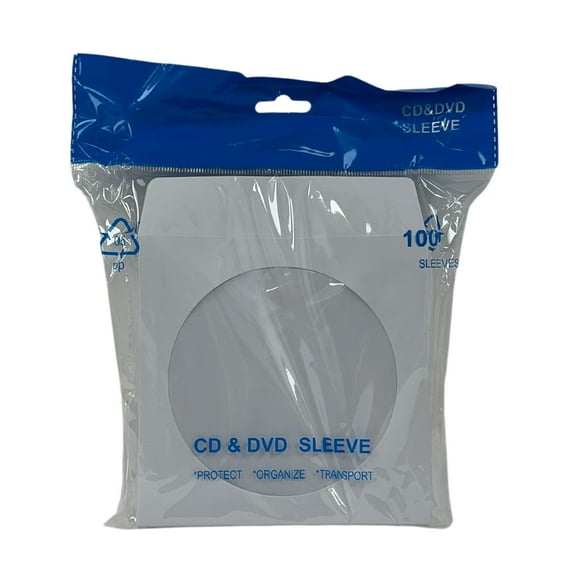 CheckOutStore 500 Premium Paper CD Sleeves with Window & Flap