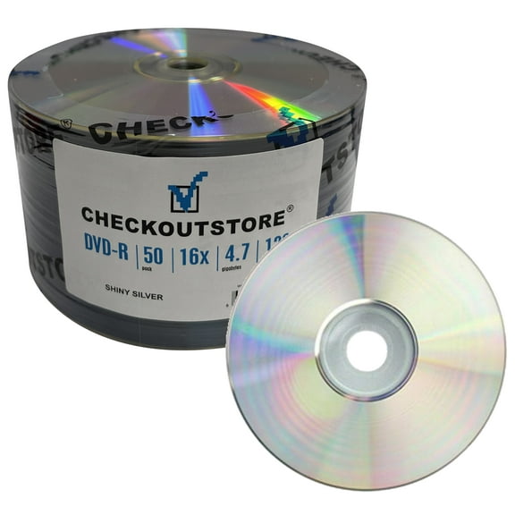 CheckOutStore 600 Grade A 16X DVD-R 4.7GB Shiny Silver (Shrink Wrap)