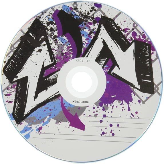 CheckOutStore 600 Memorex 52X CD-R 80min 700MB Graffiti Design