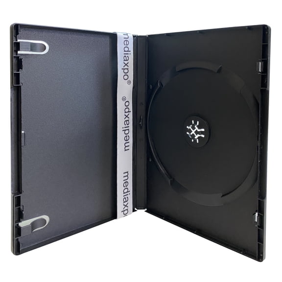 CheckOutStore 800 Standard Black Single DVD Cases 14MM