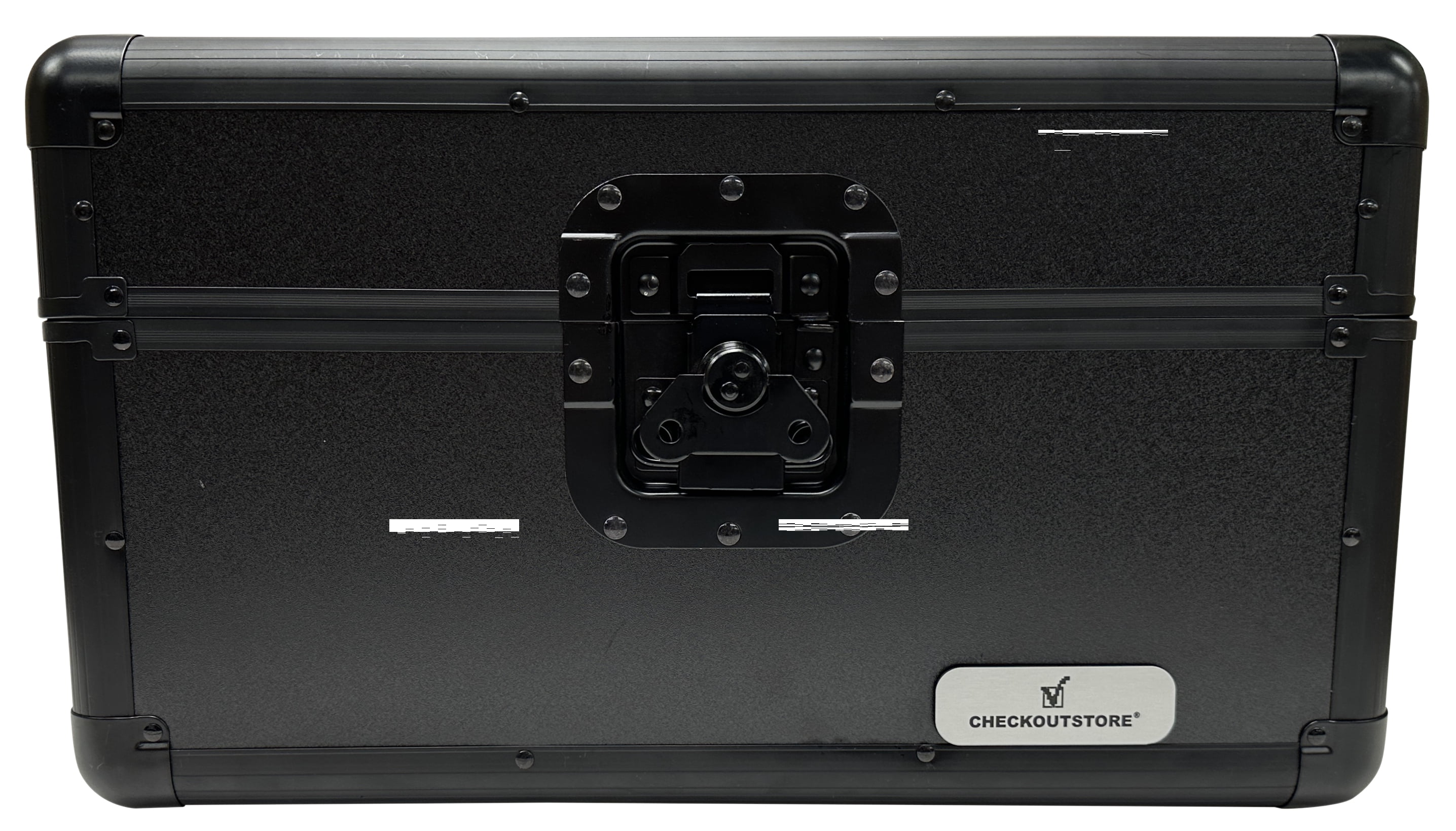 Record Retire Box CheckOutStore Black Aluminum 7