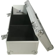 CheckOutStore Silver Aluminum CD/DVD Hanging Sleeves Storage Box (Holds ...