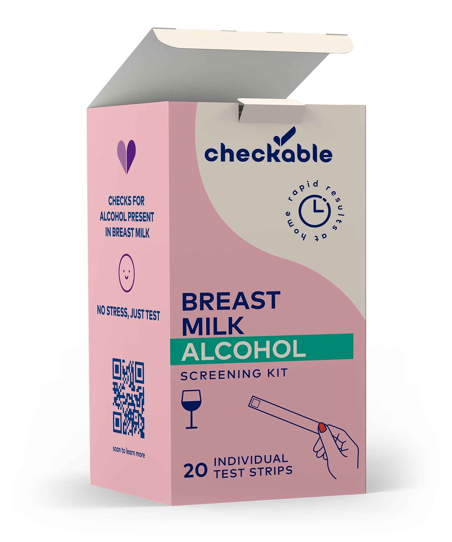 Checkable® Breast Milk Alcohol Screening Strips, Userfriendly, Quick