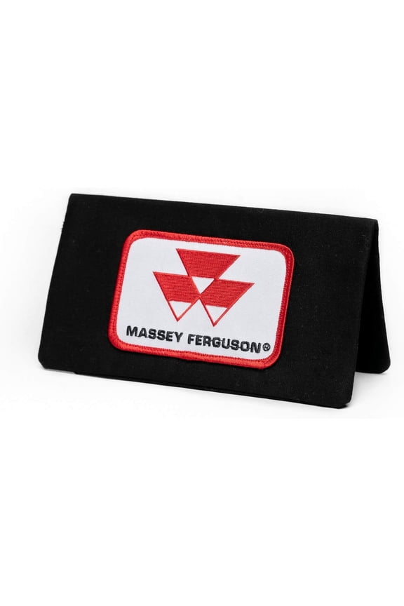 Checkbook Cover - Black Plastic Unisex Adult Checkbook Cover - Modern Flag Design - Zipper Closure - 9x8.5x0.25 Inches