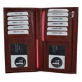 thumbnail image 1 of Checkbook Credit Card Holder Wallet with pull out Checkbook by Leatherboss, 1 of 4
