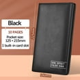 thumbnail image 1 of Leather Checkbook Organizer, Bank Deposit Slip & Document Wallet, Magnetic Closure Billfold for Financial Papers, 1 of 8