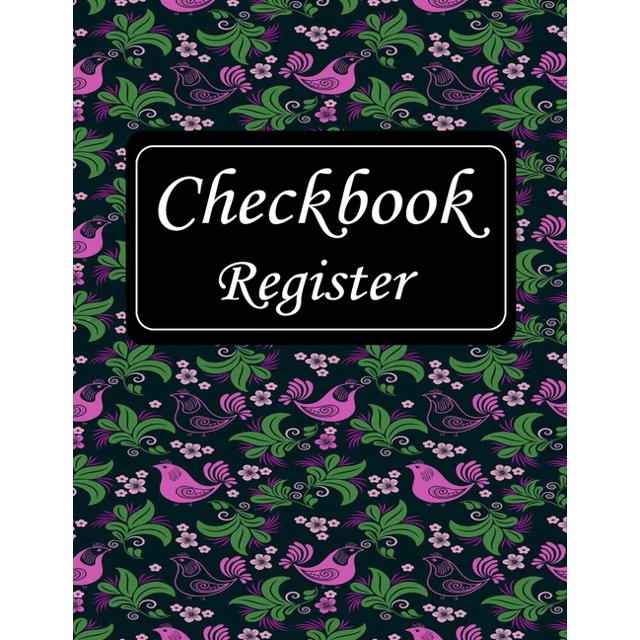 Checkbook Register Large Print, Simple Checkbook Register Check