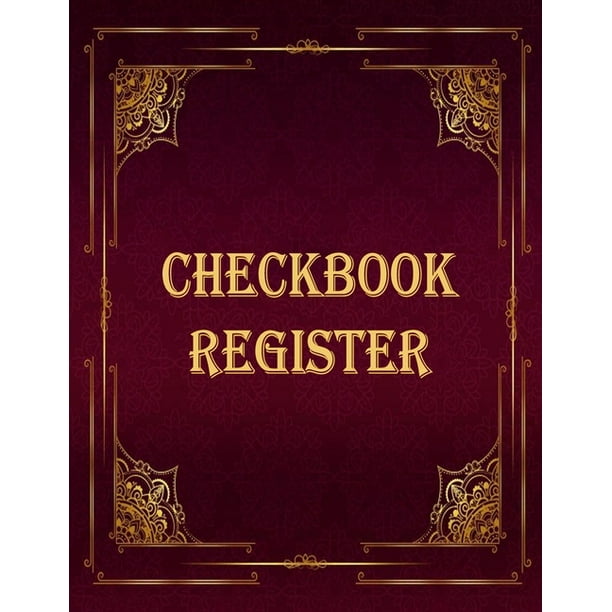 Checkbook Register Large Print, Simple Checkbook Register Check