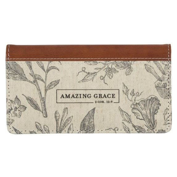 Checkbook/Wallet-Amazing Grace 2 Cor. 12:9