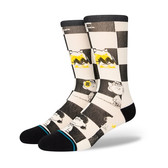 Checked Casual Socks [Black]