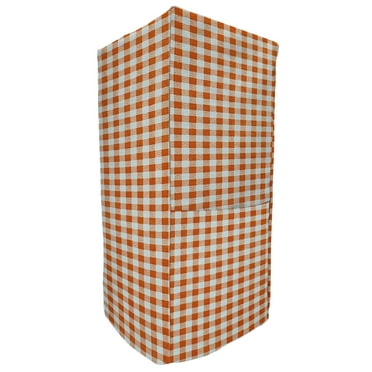 Checked Gingham Blender Cover by Penny's Needful Things (Large, Orange)