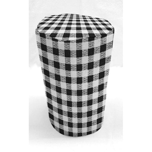 Checked Gingham Can Opener Cover by Penny's Needful Things (Black)