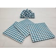thumbnail image 1 of Checked Gingham Cloth Napkins by Penny's Needful Things (Set of 6) (Blue Turquoise), 1 of 1