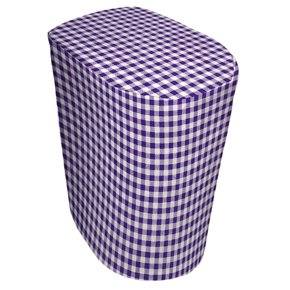 Checked Gingham Cover Compatible with Ninja Creami Ice Cream Maker by Penny's Needful Things (Regular) (Purple)
