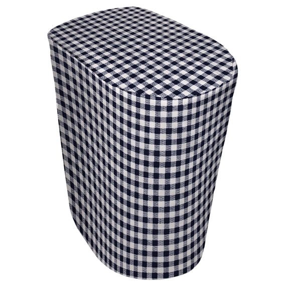 Checked Gingham Cover Compatible with Ninja Creami Ice Cream Maker by Penny's Needful Things (Regular) (Navy Blue)
