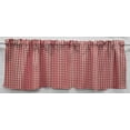 thumbnail image 1 of Checked Gingham Curtain Panels by Penny's Needful Things (Set of 2) 54 Inch Long LINED (Red), 1 of 1