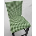 thumbnail image 1 of Checked Gingham Dining Room Chair Back Covers or Seat Covers by Penny's Needful Things (Both Chair Back & Seat Cover) (18 W x 20 H CHAIR BACK) (Green), 1 of 5