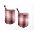 thumbnail image 1 of Checked Gingham Oven Mitts (Set Of 2) by Penny's Needful Things (Red), 1 of 1
