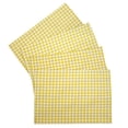 thumbnail image 1 of Checked Gingham Placemats by Penny's Needful Things (Rectangle - Set of 6) (Yellow), 1 of 2