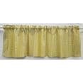 thumbnail image 1 of Checked Gingham Valance by Penny's Needful Things (One Valance Panel 18 inches Long UNLINED) (Yellow), 1 of 1