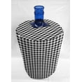 thumbnail image 1 of Checked Gingham Water Bottle Cover by Penny's Needful Things (3 Gallon Cover)(Top Spout) (Black), 1 of 1