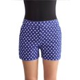 thumbnail image 1 of Checked High-Waist Elastic Waist Shorts, 1 of 5