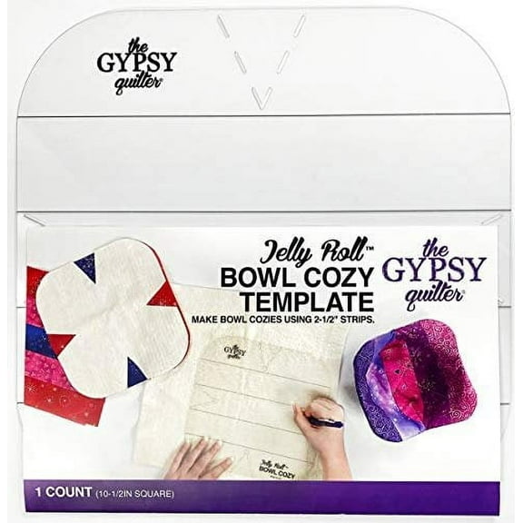 Checker Distributors Jelly Roll Bowl Cozy Templates-Acrylic, 2.5 Inches