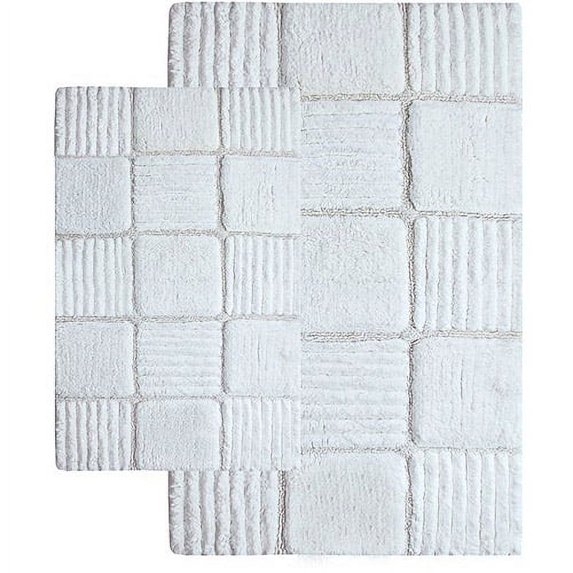 Checkerboard 2pc Bath Rug Set