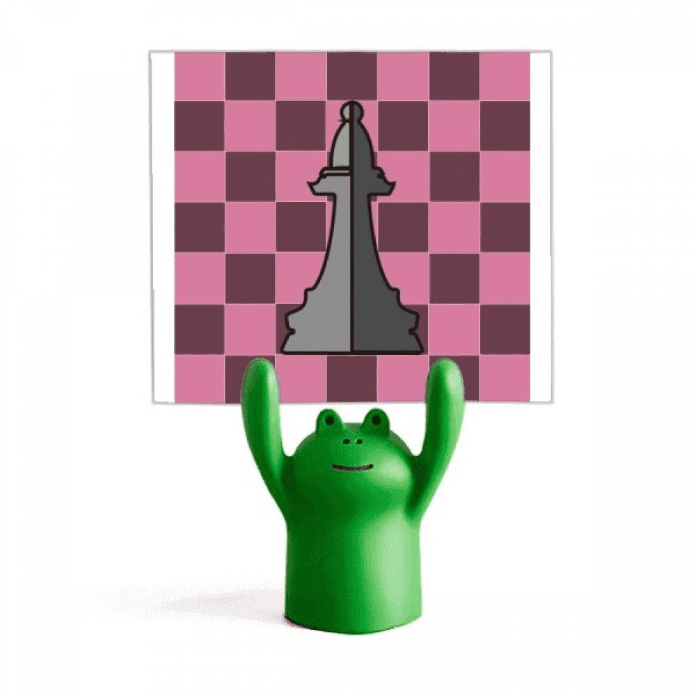 Checkerboard Bishop White Word Chess Memo Holder Cartoon Animal Frog ...