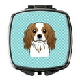 thumbnail image 1 of Checkerboard Blue Cavalier Spaniel Compact Mirror BB1162SCM, 1 of 4