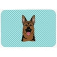 thumbnail image 1 of Checkerboard Blue German Shepherd Mouse Pad, Hot Pad Or Trivet, 7.75 x 9.25 In., 1 of 1